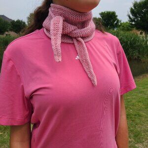 Neck scarf Sophie scarf, small scarf, spring/autumn scarf Knitted Handmade